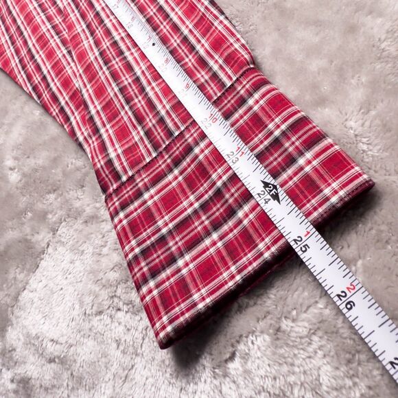 Ariat Pro Series Witten Classic Fit Snap Long Sleeve Shirt Red Plaid Mens Size M - Picture 9 of 15